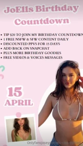 Happy april my birthday is in 2 weeks and i want to have some fun with