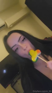 Oh don t you wish your dick was this lolli instead it s so good and