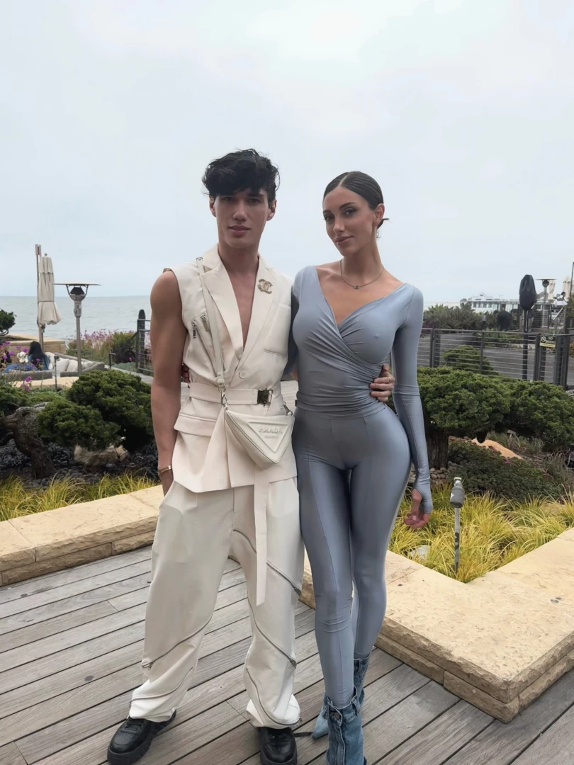 Nobu date in malibu with csecretss outfit details top- boohoo man 
