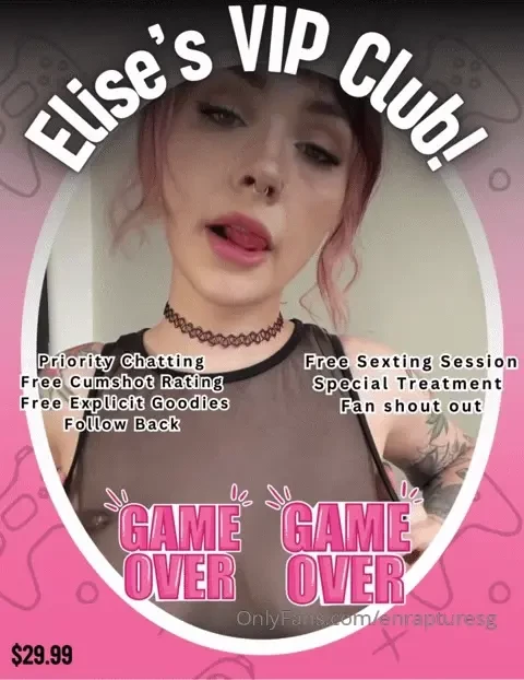 Elise s new vip club join my exclusive club so you can be spoiled with 