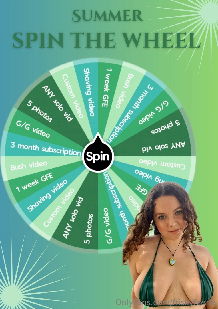 Summer edition spin the wheel game 1 spin 10 2 spins 15 3 spins 17 new 