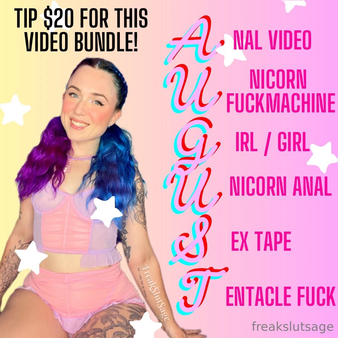 August bundle tip 20 for this exclusive 6 video bundle this month only 
