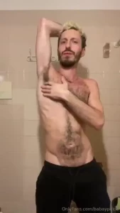 Sniff all my hairy body and then we can take a shower together i may