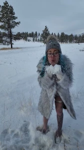 Good morning we finally got some snow stay tuned for more