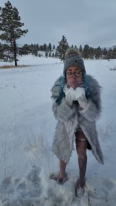 Good morning we finally got some snow stay tuned for more part 2