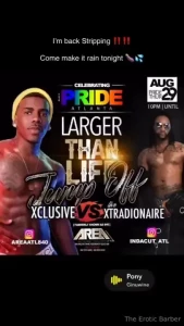 I m back stripping come make it rain