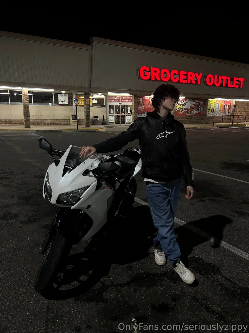 Being a good boy and finding out how to ride a motorcycle 