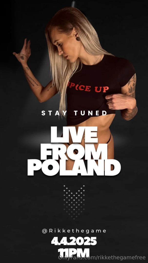 Going live from poland tonight rikkethegame 