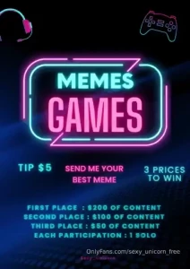 New game win big nouveau jeu gagne gros send me your best meme and win