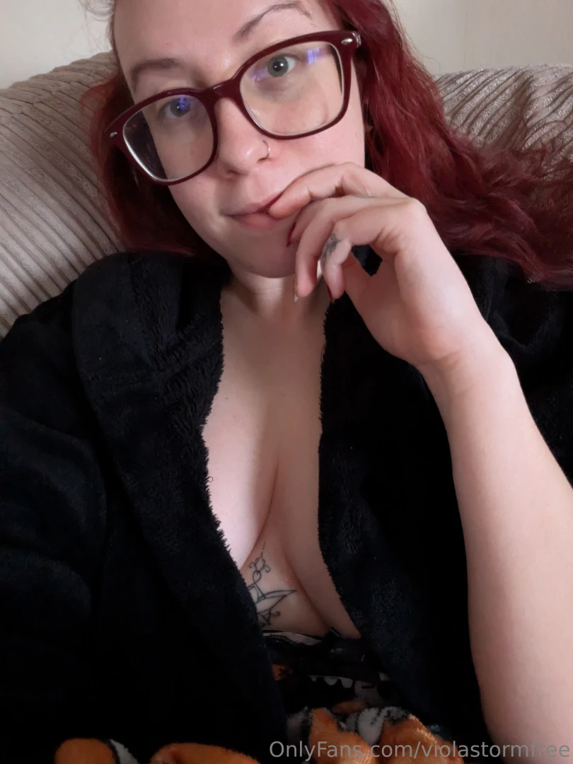 Comfy naked with just a robe on hehe 