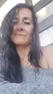No makeup or production just my hair blowing in the wind at the bus