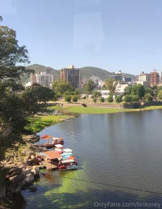 Touring through the mountain village