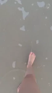 Just some lil teasers of my cute toes at the beach i wonder if you had part 1