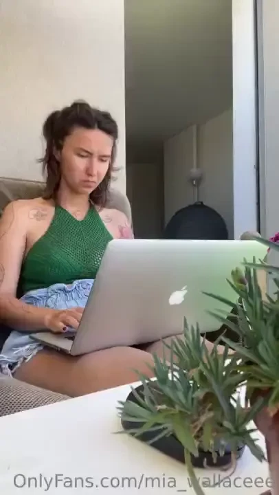 I love working at my computer on my terrace fresh air light breeze and 