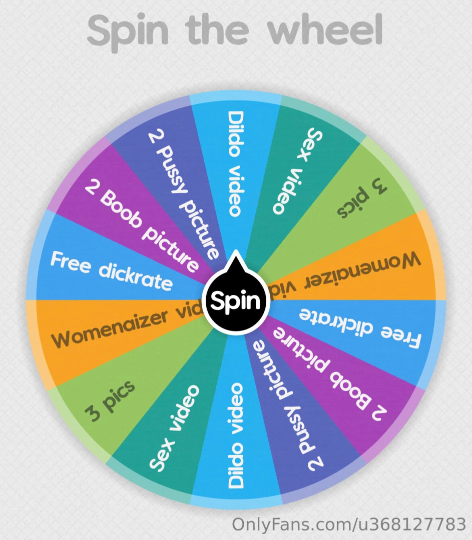 Spin the wheel game tip to buy- video of your spin and your prize will 