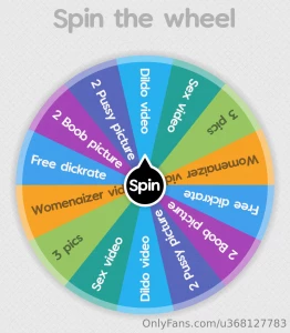 Spin the wheel game tip to buy- video of your spin and your prize will