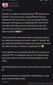 Also tomorrows the last day to get the girlfriend valentines ppv part 1