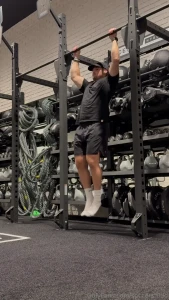 Hanging leg raises easy effective and targets the bottom abs which are