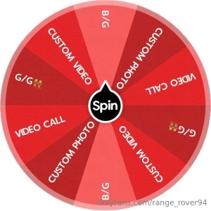 All you gotta do is tip to spin and see what the wheel of fortune