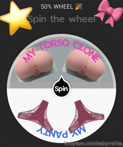 50 wheel 50 chance to win my torso clone 1 spin 38 2 spins 60 now 50 2
