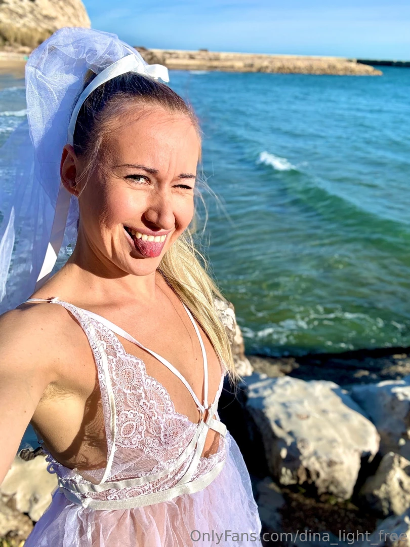 Wearing a wedding outfit by the sea no groom in sight but hey at least 