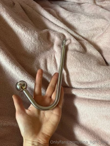 I just got these new anal beads and an anal hook and i m super excited