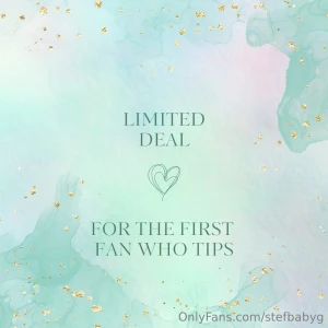 Sending 999 worth of content to the first fan who tips below part 1