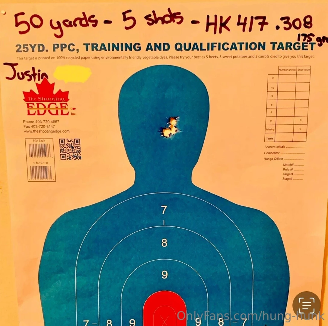 Yeah your man can shoot too lol swipe to see the target rifle bay with part 1 