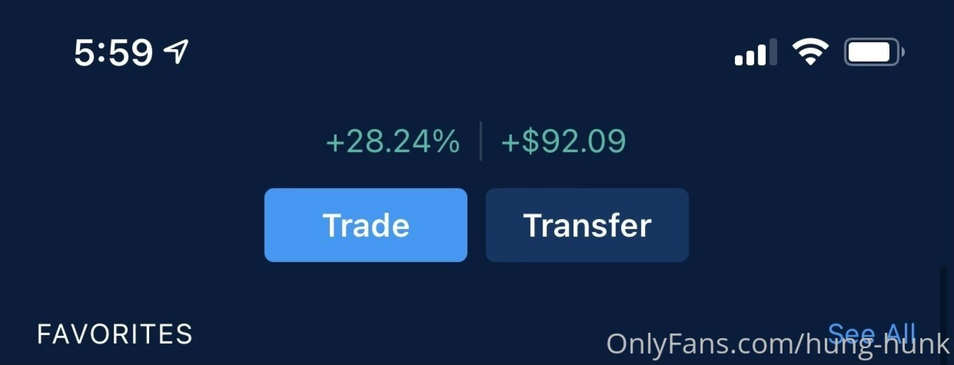 One of my crypto accounts that percentage is the last 24 hours 