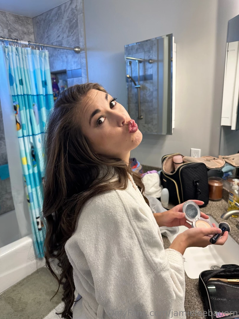 Getting ready for a photoshoot 