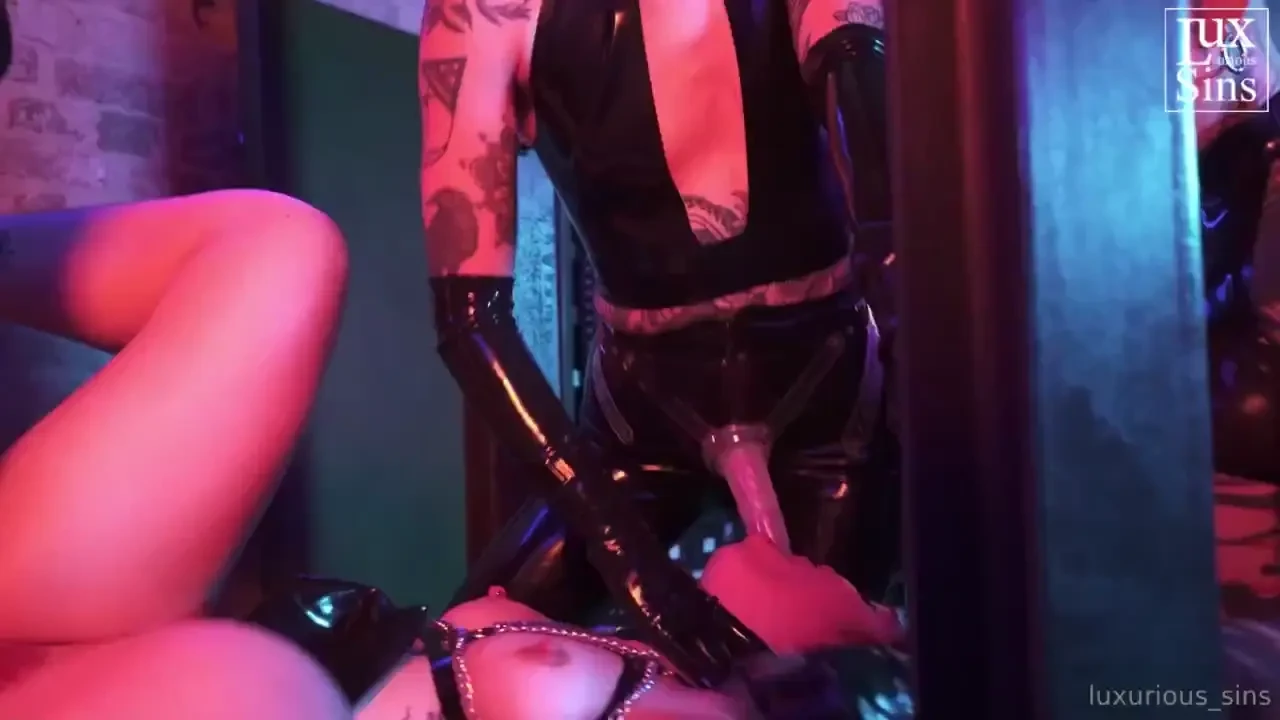 Latex triple domination strapon gangbang it s part three of the fetish 