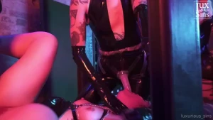 Latex triple domination strapon gangbang it s part three of the fetish