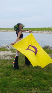 Happy pride month this was my pride attire if you know the flag on my