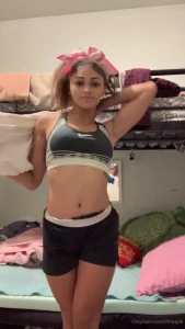 altheaj69 - One of my favorite videos ever stripping out of my cheer practice wear 