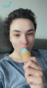 cyberskye - Boob and ice cream fun 