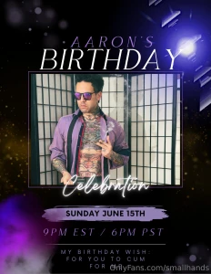 Cum be a good little one tonight and join my birthday live i ve got a