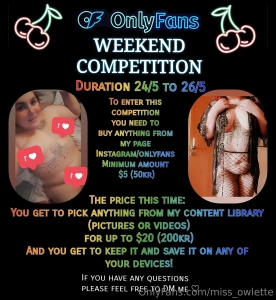 Competition time it feels wrong to call it competition its more like a