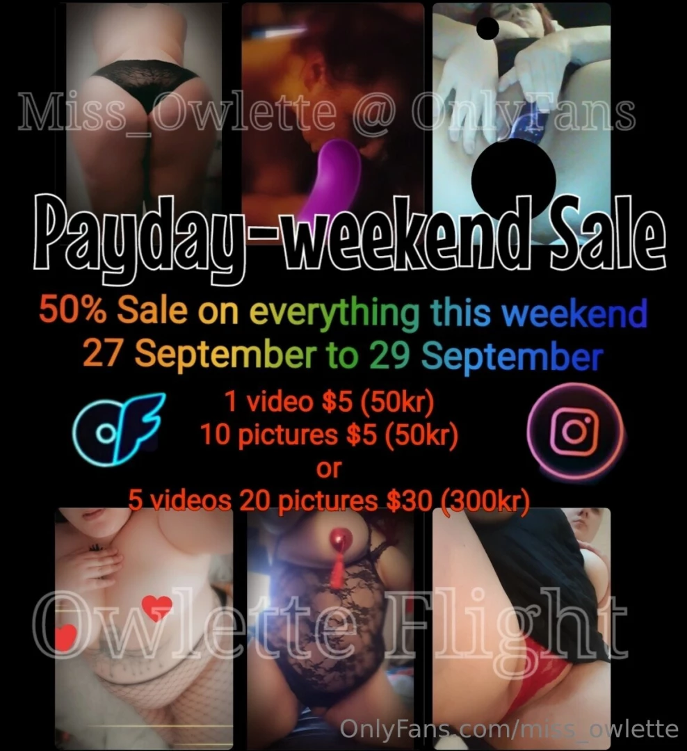 Ended payday weekend sale every post after this will be 50 sale take a 