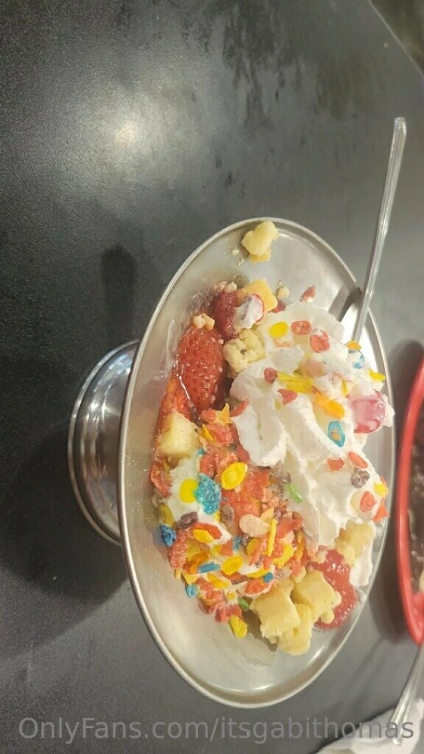 This ice cream was almost as sweet as me 