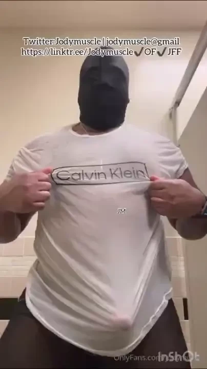 Showing off after a grueling workout 