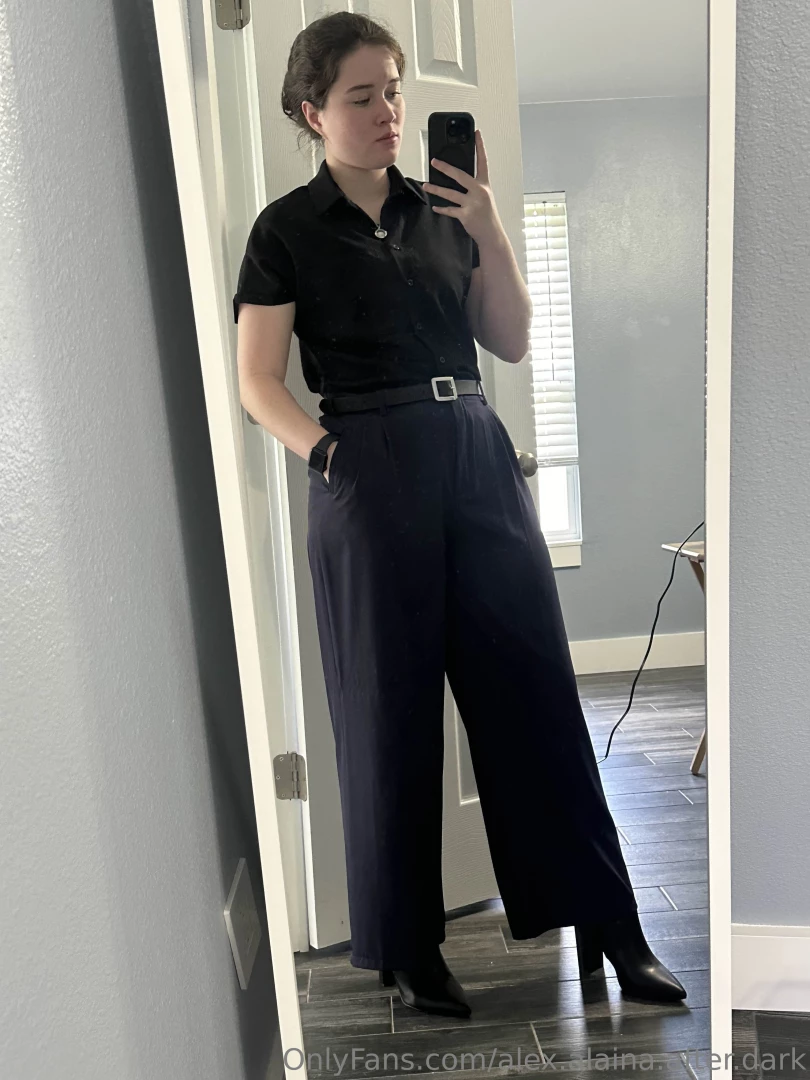 Alex looks so fancy dressed up for her new job keywords lesbian office part 1 