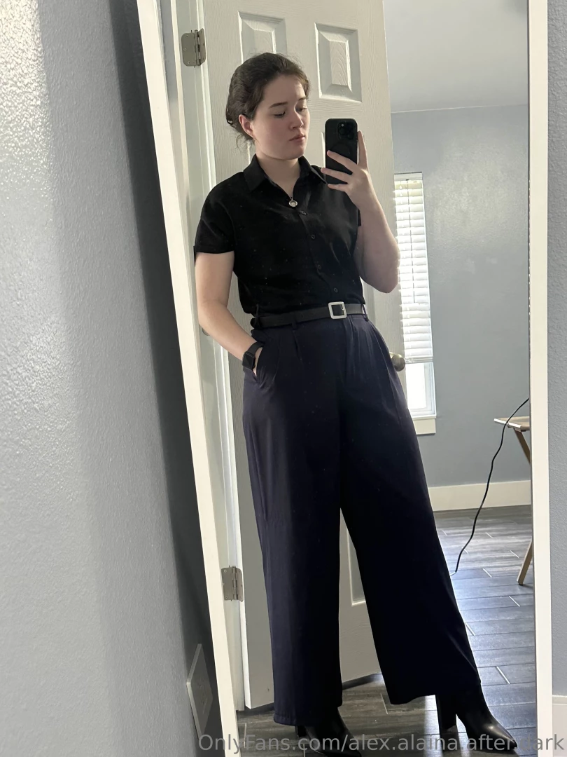 Alex looks so fancy dressed up for her new job keywords lesbian office part 2 