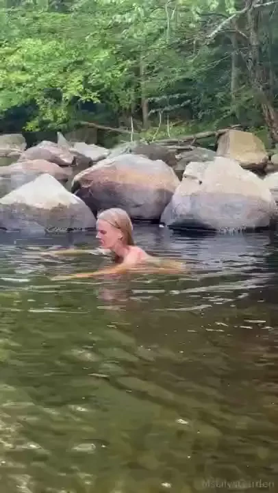 Skinny dipping blooper reel those rocks were slippery 