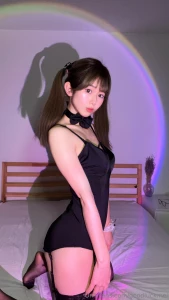 My hair looks like rabbits ears hopefully bunnygirl cosplay japanese part 1