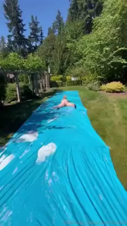 Fun in the sun just over here slippin and slidin 