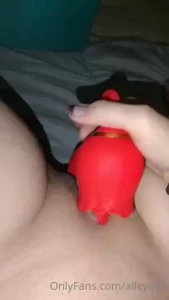 Trying out my new rose toy with dual uses