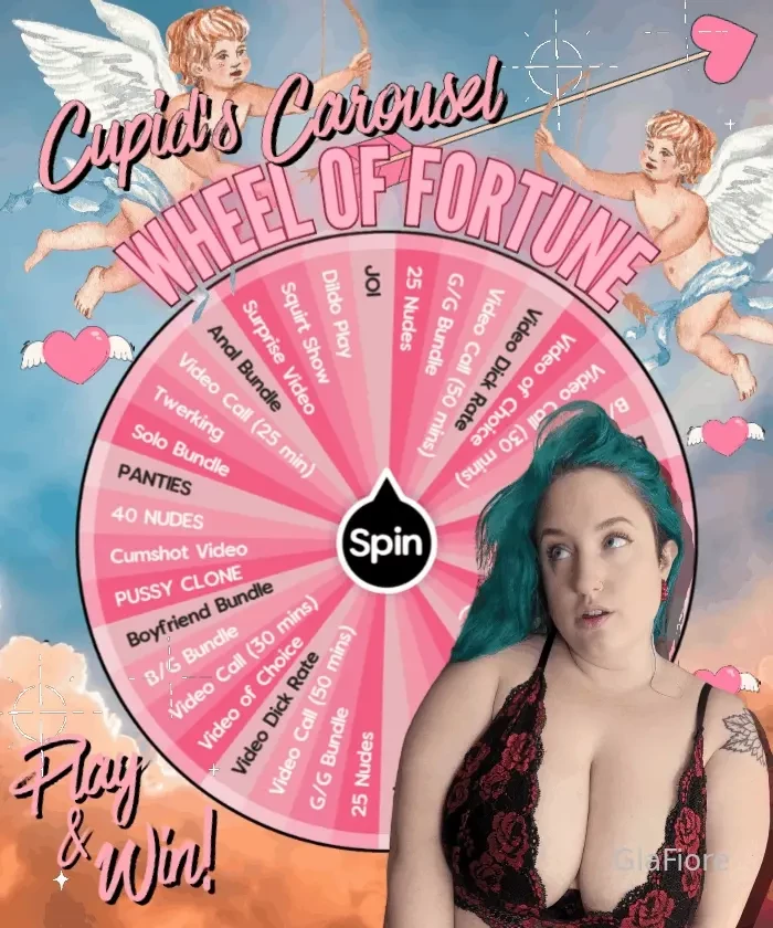 Will you be mine i jam packed my wheel with goodies bc i really like 