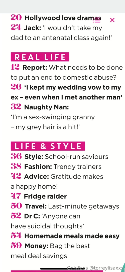 I was featured in this week s edition of closer magazine swipe twice 