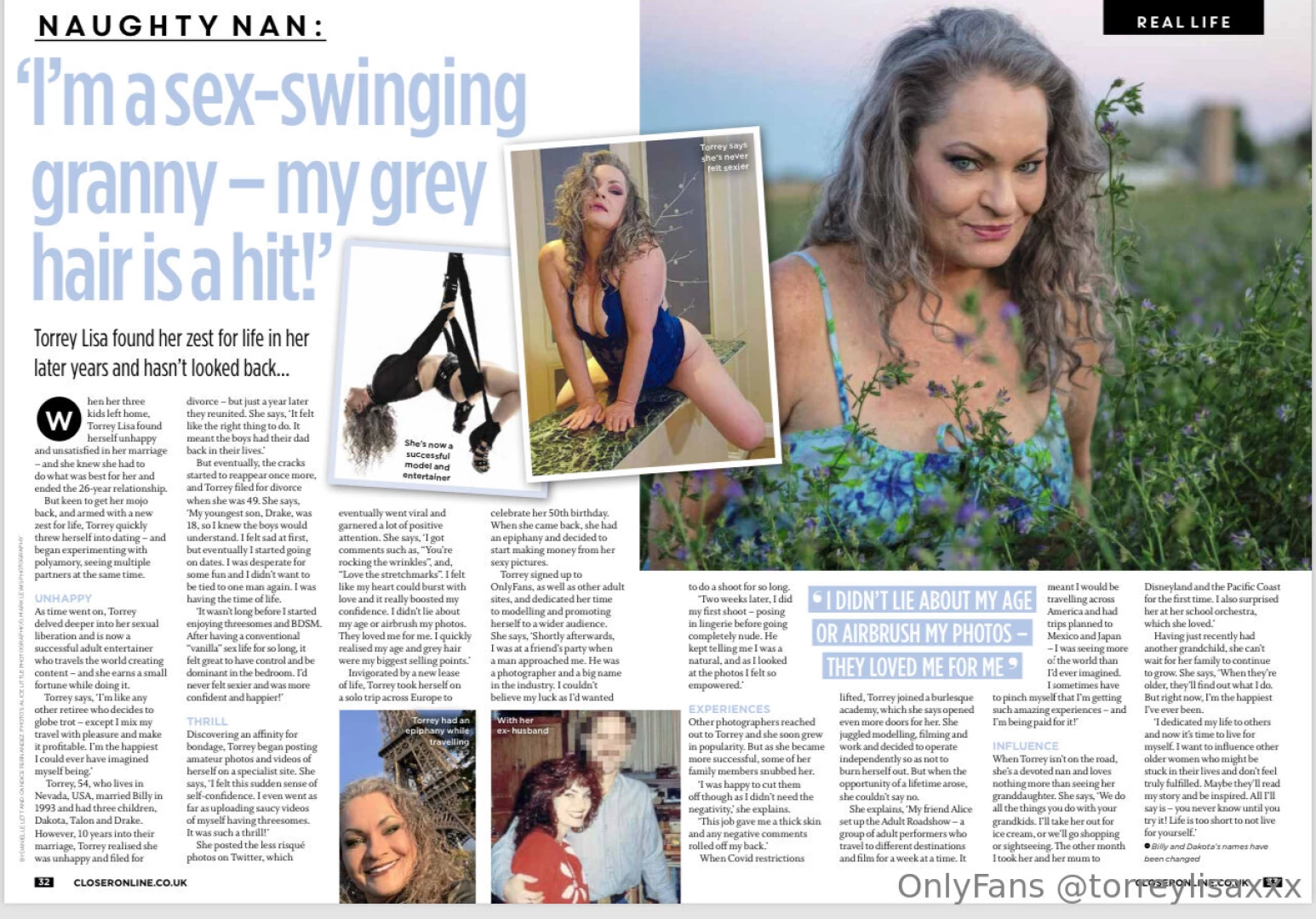 I was featured in this week s edition of closer magazine swipe twice part 1 