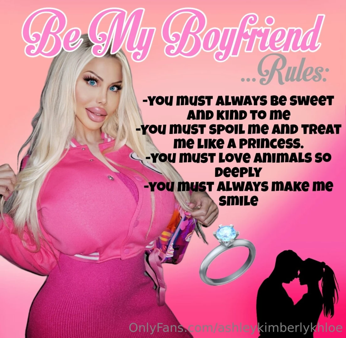 Be my boyfriend rules would you like to be my boyfriend here are the 